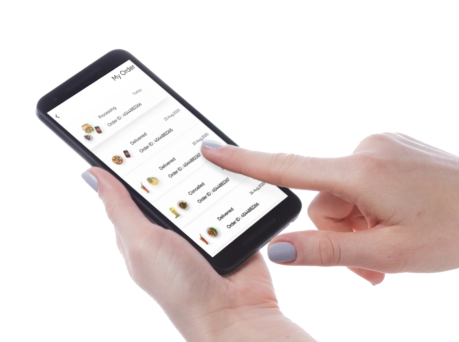Phone in hands